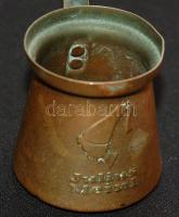 3db klf méretű vörösréz dzsezva (kávéfőző edény)