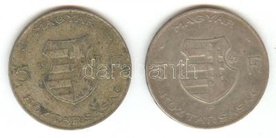 1947. 5Ft Ag "Kossuth" (2x) T:3