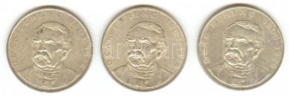 1994. 200Ft Ag "Deák" (3x) T:2-