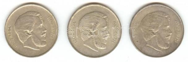 1947. 5Ft Ag "Kossuth" (3x) T:2,3