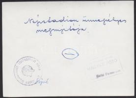 1953 A Népstadion ünnepélyes megnyitója, Bartal Ferenc sajtófotója /
Opening ceremony of Népstadion,...