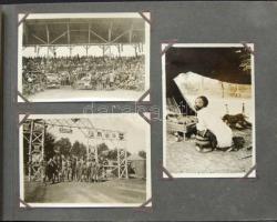 1933 30db fotó a magyarországi világdzsemboriról albumban /
30 photos of the 4th world jamboree in H...