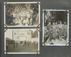 1933 30db fotó a magyarországi világdzsemboriról albumban /
30 photos of the 4th world jamboree in H...
