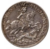 ~XVIII.sz. Szent György Tallér Ag "SS GORGIVS EQVITVM PATRONVS / IN TEMPESTATE SECVRITAS" ...