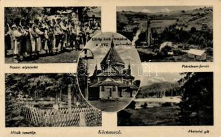 Kőrösmező military cemetery, Absinetci barrage, Petróleum fountain