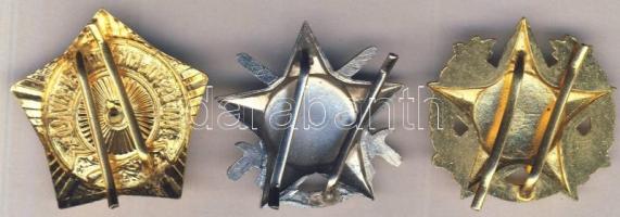 ~1960-as évek Aranykoszorús KTP (Katonai Tízpróba) jelvény + Ezüst KTP jelvény + Katonai és Politika...