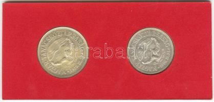 1969. 50Ft Ag + 100Ft Ag "Tanácsköztársaság" pár T:BU Eredeti MNB plasztiktokban! (sérült)