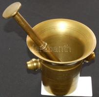 Régi réz mozsár törővel szép állapotban / Copper mortar 11cm