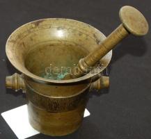 Régi réz mozsár törővel / Copper mortar 11cm