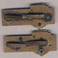 ~1975. 1. Osztályos Tábori tüzér és 1. Osztályos Légvédelmi tüzér/rakétás jelvény T:2