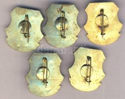 5db különböző, a Magyar Néphadsereg népszerűsítését szolgáló propaganda jelvény T:2