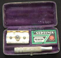 Régi, csavaros borotva solingeni gilette-pengével, saját dobozában /
Vintage razor