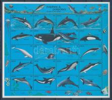 Dolphins complete sheet, Delfinek teljes ív, Delphinartige Zd-Bogen