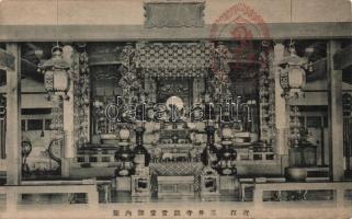 Buddhist temple interior