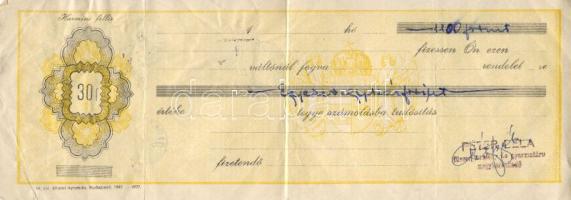 1946-1947 7db váltó okmány bélyegekkel