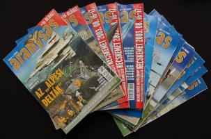 Top Gun (1991-2002, 35db) és Arany Sas (2002-2006, 32db) c. haditechnikai folyóiratok számai szép ál...