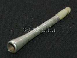 ~1910. Ezüst szipka csontvéggel 7,7g / silver(bone ending) cigarette holder 7,7g