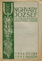 1944 Unghváry József faiskolájának árjegyzések Cegléd