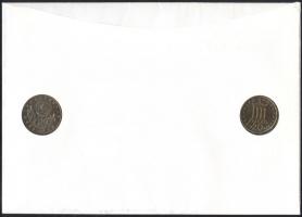 Görögország 1986. 20Dr + Dél-Korea 1988. 1000W "Tenisz" T:1 Közös érmés, bélyeges borítéko...