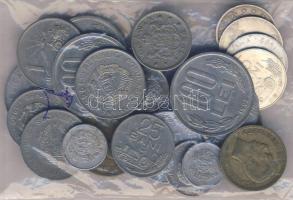 Románia 1906-2000. 5B - 25L , összesen 25db fémpénz T:vegyes  &lt;br/&gt;Romani 1906-2000. 5 Bani - 25 Lei, all 25 pieces C:mixed