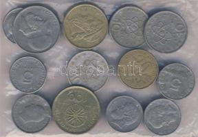 Görögország 13db-os fémpénz tétel 2Dr - 100Dr T:vegyes Greece 13 mixed metal coins , 2 Drachma - 100 Drachma C:mixed