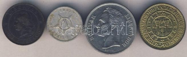 Közép -és Dél-Amerika 1891-1977. 4db különféle fémpénz T:2,3
Central and South Amerika 1891-1977. 4 ...