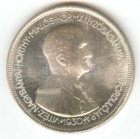 1930. 5P Ag "Horthy jobbra" Artex-veret, U.P. jelzéssel! T:P Csak 2000db!