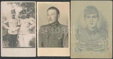 cca 1940 Szekszárdi magyar katonákról készült csoportkép 9x14cm