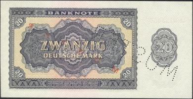 NDK 1955. 20M "MUSTER" felülnyomással, perforációval T:I
GDR 1955. 20 Mark "MUSTER&qu...