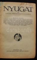 Nyugat. 1927. Huszadik évfolyam (13-24. sz.) Főszerk.: Ignotus. Viseltes félvászon kötésben