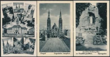 Szeged - 5 db kiváló állapotú, megíratlan városképes lap a 30-as évekből