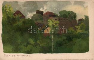 Cheb (Eger) castle, litho (EK)