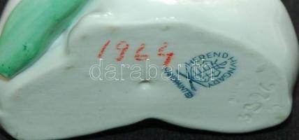 Kézzel festett sorszámozott jelzett Herendi porcelán nyulak /
Handpainted numbered Herendi chinaware...
