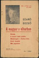 Szabó Dezső: A magyar a viharban. Bp, 1941, Ludas Mátyás kiadás. Papírkötésben