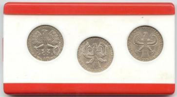 Lengyelország 1965. 10Zl (3x) közte 10Zl próba! "700 éves Varsó - Hableány karddal és pajzzsal&...
