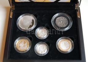 Nagy-Britannia 2011. Teljes piefort sterling ezüst Royal Mint díszkiadás: 50P Ag (16g) + 1Ł Ag (19g)...