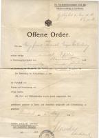 1916 Nyílt parancs 307. gyalogezred