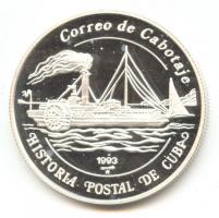 Kuba 1993. 5P Ag "Postatörténet-hajó" T:PP
Cuba 1993. 5 Pesos Ag "Postal History of C...