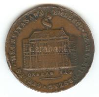 1867. "Emlékül az 1865-ös Országgyűlés megnyitására / Buda Pesti Koronázás emlékéül" Br emlékérem (38mm) T:3