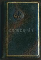 1938 Tárcanaptár igényes bőrkötésben kéményseprővel díszítve, aranyozott lapszélekkel