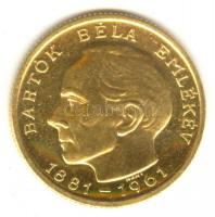 1961. 50Ft Au "Bartók Béla" (3,838g/0.986) T:P Csak 2500db! Tanúsítvánnyal
Hungary 1961. 5...