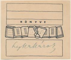 Lyka Károly művészettörténész aláírása kártyán