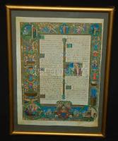 4db egyforma méretű üvegezett képkeret jó állapotban nyomatokkal 26x36cm