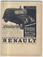 cca. 1940 Francia nyelvű Renault-prospektus / Renault prospectus with black-and-white photos