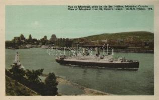 Montreal from St. Helens Island, steamship