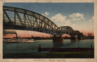 Komárom bridge, steamship (Rb)