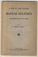 Harsányi Ilona: A XVII. és XVIII. század magyar költőnői (Bölcsészetdoktori értekezés). Bp, 1935, Hollósy János, p48. Jó állapotban, ceruzás jegyzetekkel (!)