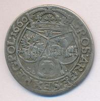 Lengyelország 1660. 6Gr Ag &quot;II. János Kázmér&quot; (3,4g/25mm) T:3 Poland 1660. 6 Grossus Ag &quot;Johann II Casimir&quot; &quot;IOAN.CASI.D.G.REX.POL.&amp;.SVE / VI TL.-.B.   GROS.ARGE.SEX.REG.POL.1660&quot;(3,4g/25mm) C:F