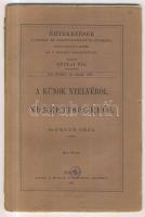 Kuun Géza: A kúnok nyelvéről és nemzetiségéről. Értekezések a nyelv- és széptudományok köréből, szerk. Gyulai Pál. Bp, MTA, 1885, p60