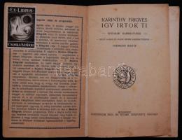 Modern Könyvtár: Így írtok ti. Harmadik kiadás. Bp., 1912 Pantheon